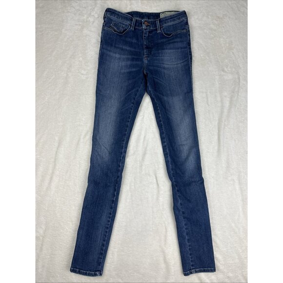 Diesel Jeans Skinzee High Women’s Size 28 X 32 Super Slim Skinny High Waist - Picture 1 of 10